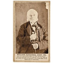 1864 CDV Photo William Hutchings One of the Oldest Surviving Rev War Veterans