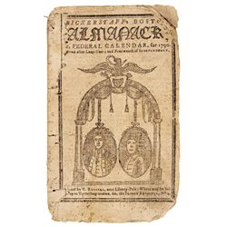 1790 George Washington and John Adams Their Only Jugate Image 3 Known To Exist