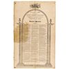 Image 1 : 1800-Dated, Unique Paper Broadside Memorial Poem, Printed by “R. AITKEN
