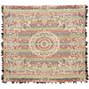 Image 1 : 1869 Coverlet with George Washington Busts, Philip Schum Signed and Dated