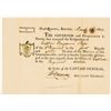 Image 1 : WILLIAM DONNISON, 1802 Militia Officer Resignation Document