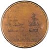 Image 1 : War of 1812 Naval Battle Scene on Snuff Box The Enterprise Flies American Flag