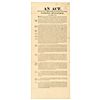 Image 1 : 1816 Broadside: Act for the More Effectually Detaining Napoleon Buonaparte