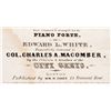 Image 3 : 1841 HISTORICAL MILITARY SHEET MUSIC - MACOMBER'S GRAND MARCH, Boston