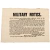 Image 1 : 1846 TEXAS-MEXICAN WAR Army Recruiting Broadside Volunteers To Report Unrecorded