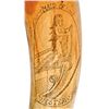 Image 3 : c. 1850 to 60s Hand-carved, American Seaman Powderhorn MAID OF - WESTERN SEA
