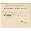 Image 1 : Exceedingly Rare Civil War Original $300 Commutation Bounty Form New York County