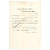 Image 1 : Rare 1864 Civil War Navy Substitute Form By Future Mayor of Saco, Maine