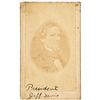 Image 1 : c. 1860s Carte de Visite Photograph of Confederate President Jefferson Davis