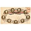 Image 1 : 1861 Patriotic Cover, President Lincoln and his Cabinet Postally Used Tied Stamp