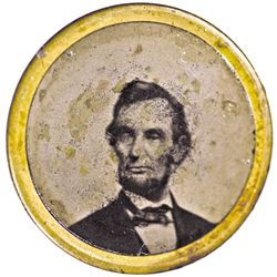 1864 Presidential Campaign Abraham Lincoln Photograph Ferrotype Pinback