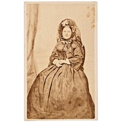 Scarce c. 1869 Post Civil War CDV Photograph of Mary Todd Lincoln