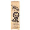 Image 1 : 1860 Abraham Lincoln Vignette Presidential Campaign Silk