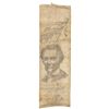 Image 2 : 1860 Abraham Lincoln Vignette Presidential Campaign Silk