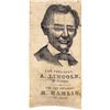 Image 3 : 1860 Abraham Lincoln Vignette Presidential Campaign Silk