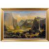 Image 1 : c. 1870 Oil Painting of Yosemite Valley Attributed to William Harring