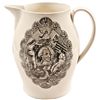 Image 1 : c. 1795 Unlisted Patriotic & Historic Liverpool Creamware Pitcher