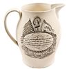 Image 2 : c. 1795 Unlisted Patriotic & Historic Liverpool Creamware Pitcher