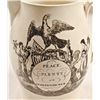 Image 6 : c. 1800 Historic Liverpool Creamware Pitcher - Washington in Glory