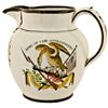 Image 3 : Outstanding Polychrome Historic Pearlware Pitcher - Arms of the United States