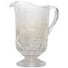 Image 1 : c. 1898, Spanish Am War, Clear Glass Souvenir Pitcher, Portrait of Admiral Dewey
