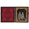 Image 2 : c. 1850 Daguerreotype Image of Two Young Girls