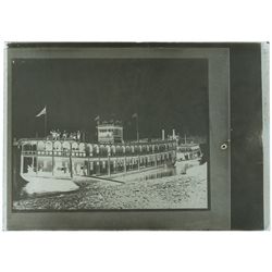 c. 1880, Showboat Wonderland, Photo on Glass Negative.
