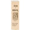 Image 1 : c. 1890 Rare Band Of Hope Printed Silk Temperance Ribbon