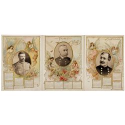 1899 Photographic Calendar With Teddy Roosevelt