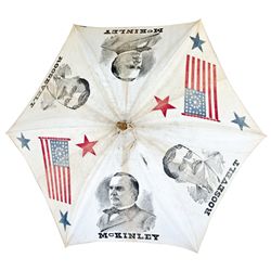 1900 McKinley - Roosevelt Presidential Campaign Umbrella