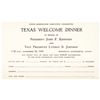Image 1 : November 22, 1963 Dinner Ticket: John F. Kennedy Assassination Night