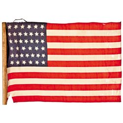 c. 1889 39-Star Unofficial American Flag Used For North Dakota