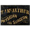 Image 1 : c. 1860, Hand-Painted Physician and Surgeon Sign
