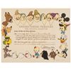 Image 1 : 1944 Disney, WW II Bond  United States Treasury Certificate of Appreciation
