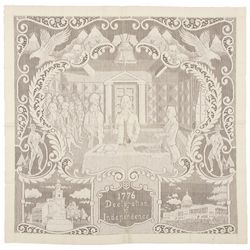 DECLARATION OF INDEPENDENCE Lace Panel Depiction