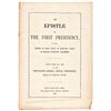 Image 1 : 1886 Mormon Booklet: Epistle... First Presidency