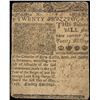 Image 1 : BENJAMIN FRANKLIN Printed May 1, 1758 DE Twenty Shillings Colonial Currency Note