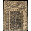 Image 2 : BENJAMIN FRANKLIN Printed May 1, 1758 DE Twenty Shillings Colonial Currency Note