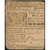 Image 1 : BENJAMIN FRANKLIN Printed June 1, 1759 DE Twenty Shilling Colonial Currency Note