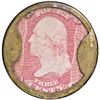 Image 1 : Encased Postage Stamp, Three Cents AYERS CATHARTIC PILLS, Long Arrows Type
