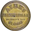 Image 2 : Encased Postage Stamp, Three Cents. AYERS SARSAPARILLA, Large AYERS Type