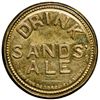 Image 2 : Encased Postage Stamp, Five Cents. Major Key Merchant, DRINK SANDS ALE