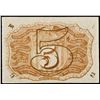Image 2 : Fractional Currency, FR-1235. 2nd Issue. 5¢ Washington, Uncirculated Fiber Paper