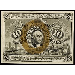 Fractional Currency, FR-1244 2nd Issue 10¢ Washington