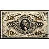 Image 1 : Fractional Currency, FR-1254 3rd Issue 10¢ Washington
