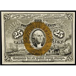 Fractional Currency, FR-1286 2nd Issue 25¢ Washington