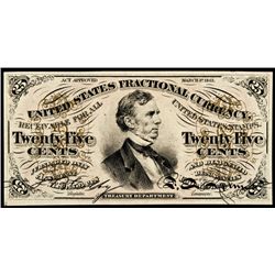 Fractional Currency, FR-1291 3rd Issue 25¢ Fessenden