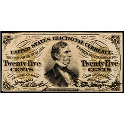 Fractional Currency, FR-1299 3rd Issue 25¢ Fessenden
