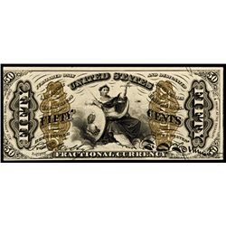 Fractional Currency, FR-1358 3rd Issue 50¢ Justice