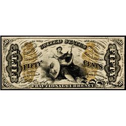 Fractional Currency, FR-1370 3rd Issue 50¢ Justice